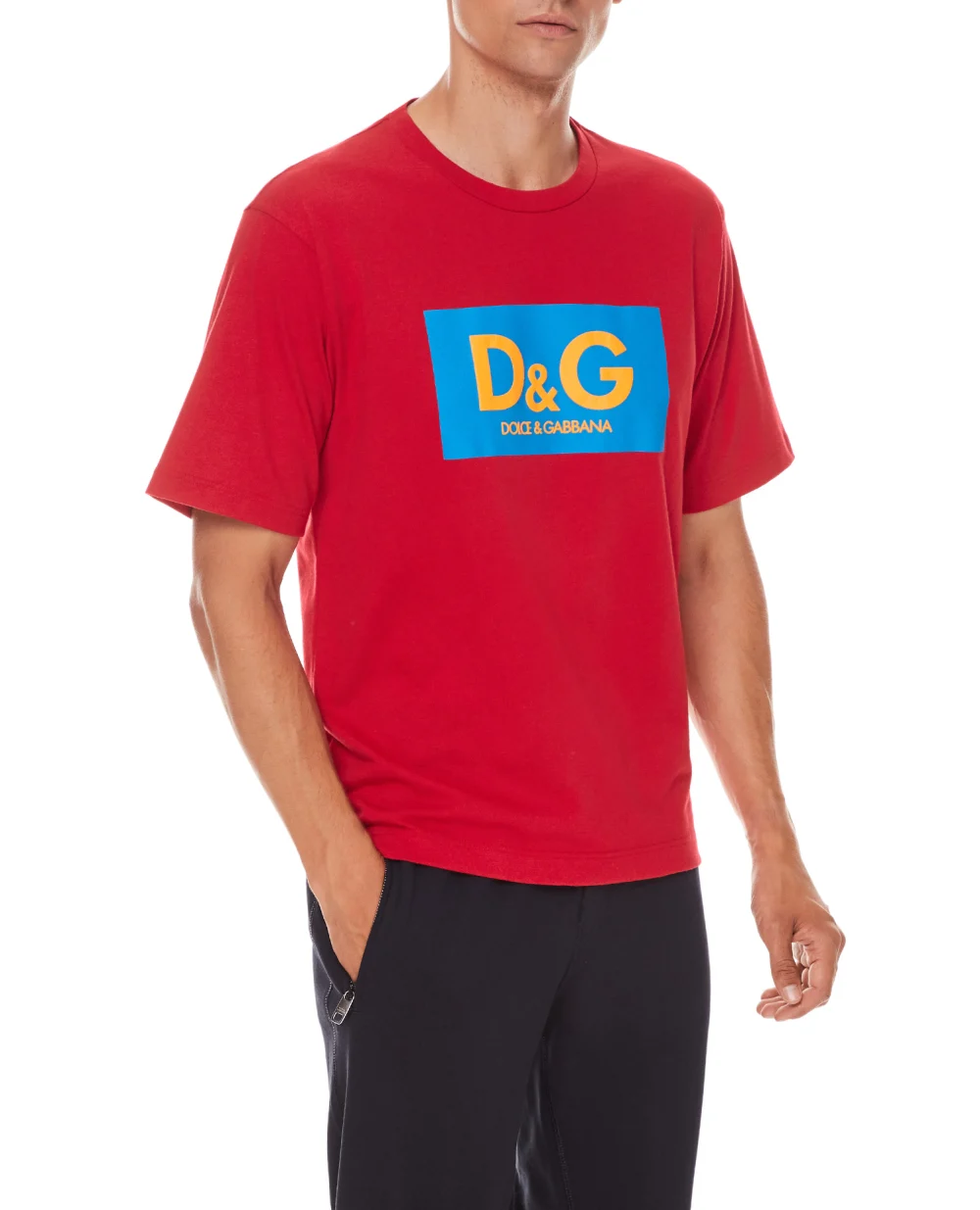 Футболка Dolce&Gabbana G8MS1T-HU7F0, красный цвет • Купить в интернет-магазине Kameron