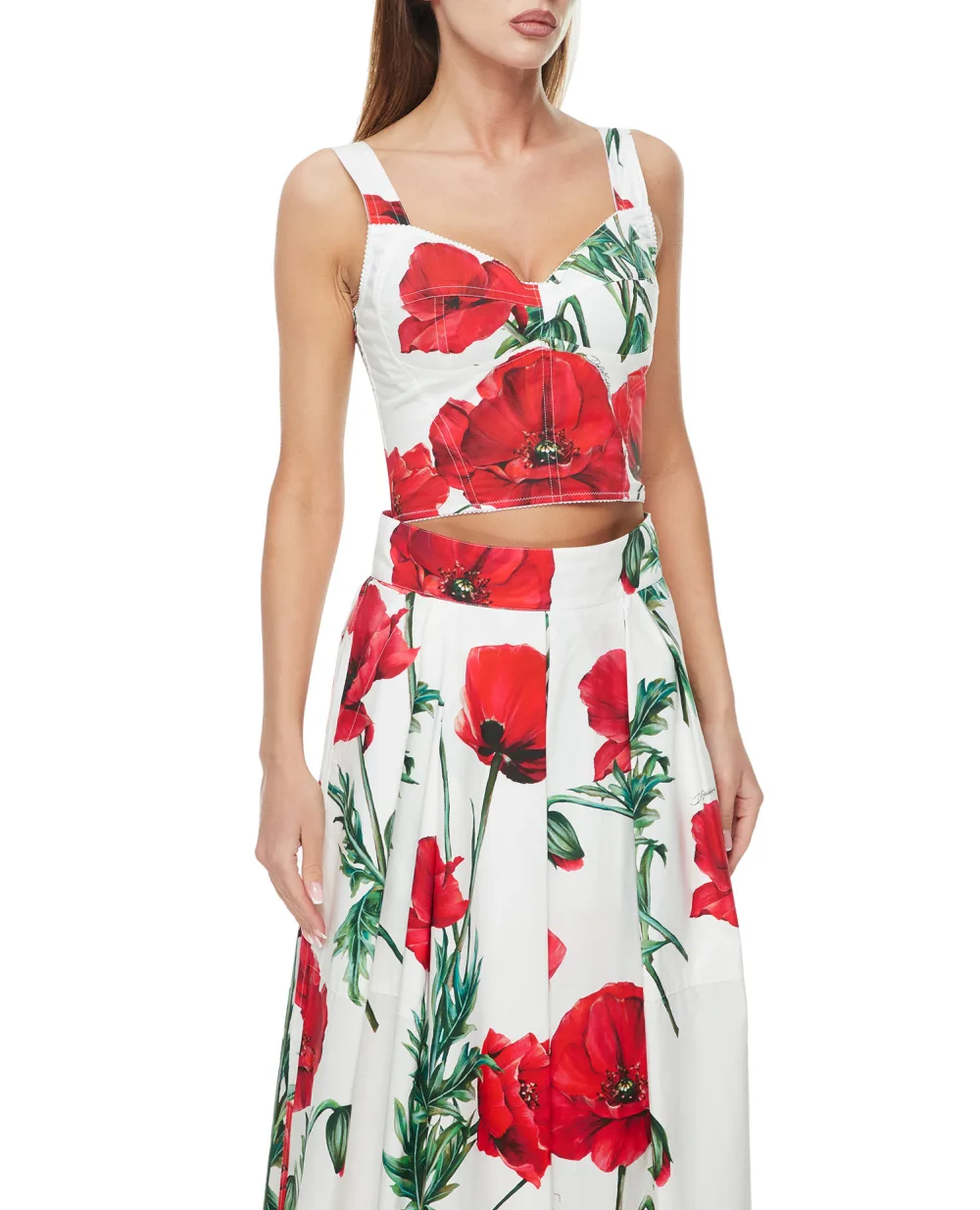 Топ Dolce&Gabbana F7W98T-FSEHV, белый цвет • Купить в интернет-магазине Kameron