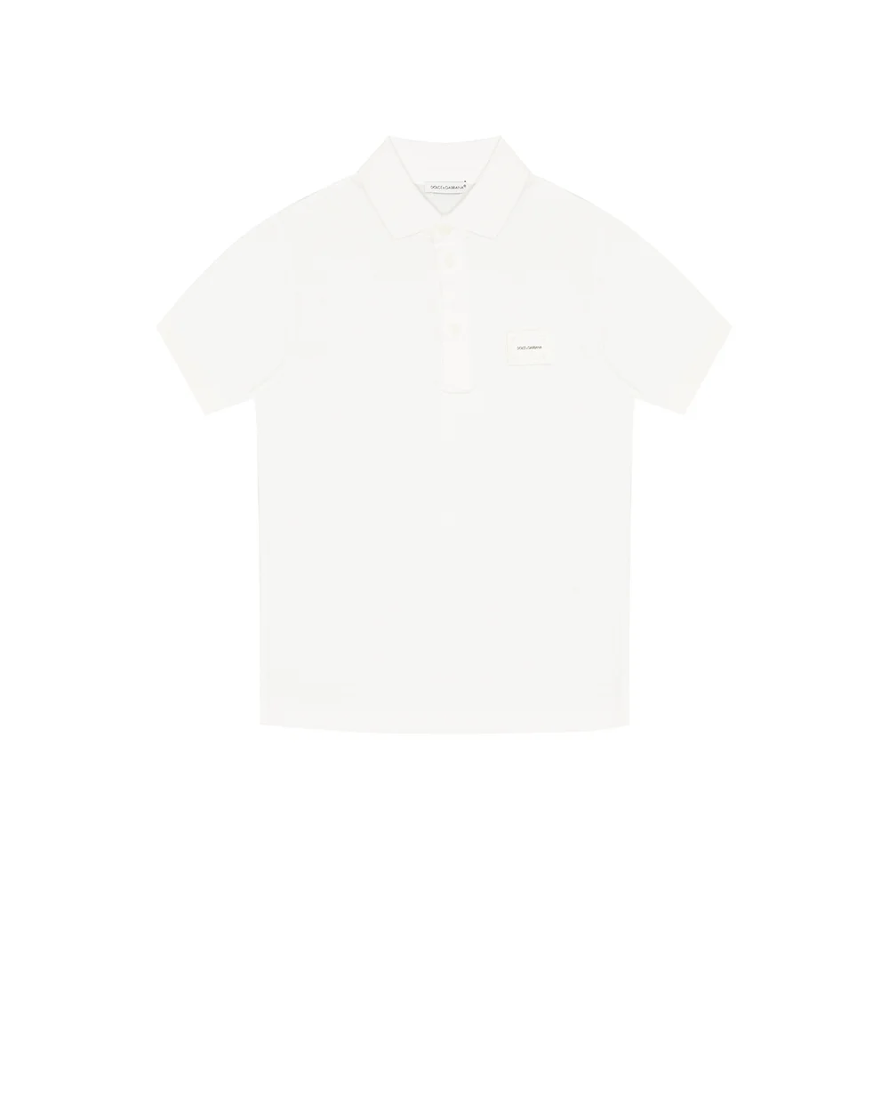 Поло Dolce&Gabbana Kids L4JT8V-G7A5U-B, белый цвет • Купить в интернет-магазине Kameron