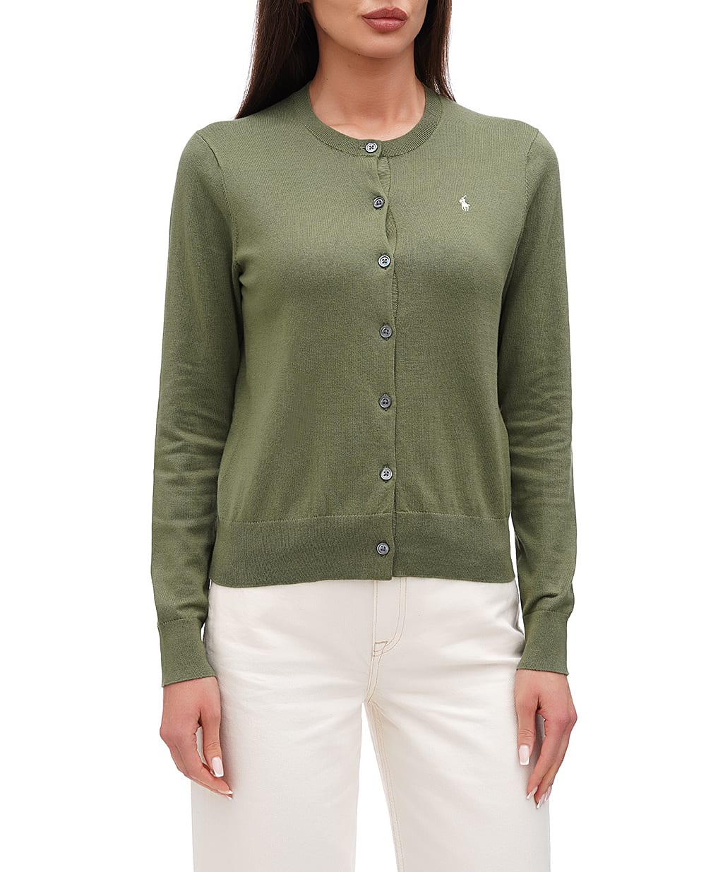 Кардиган Polo Ralph Lauren 211891672016, оливковый цвет • Купить в интернет-магазине Kameron