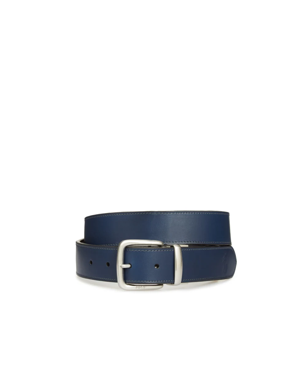 Двусторонний кожаный ремень Polo Ralph Lauren 405845454002, синий цвет • Купить в интернет-магазине Kameron