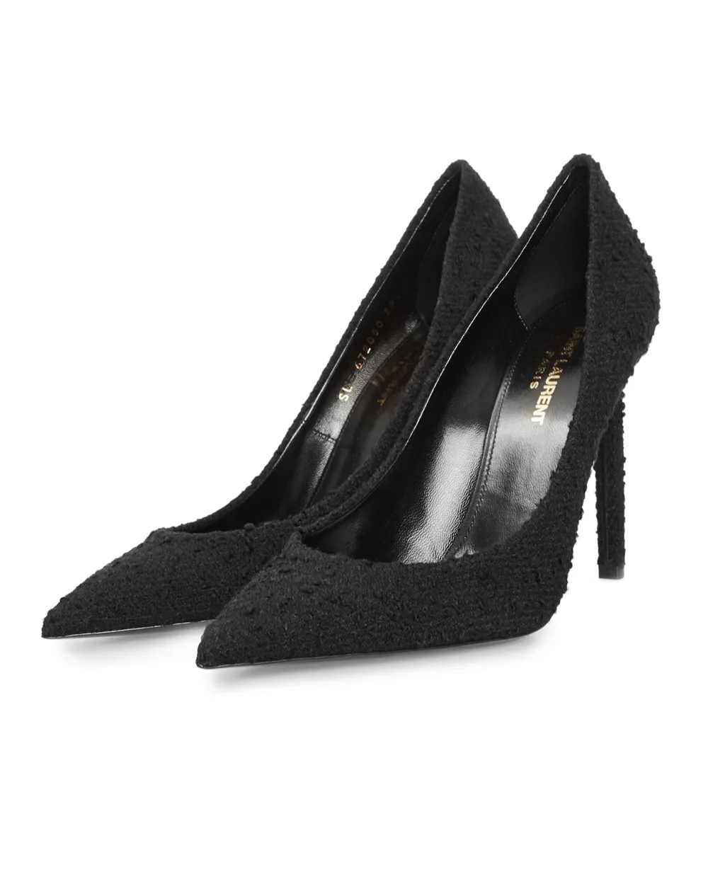 Лодочки Saint Laurent 672050-0CO00, черный цвет • Купить в интернет-магазине Kameron