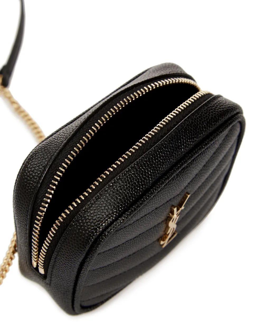 Кожаная сумка  Baby Lou Saint Laurent 657495-1GF01, черный цвет • Купить в интернет-магазине Kameron