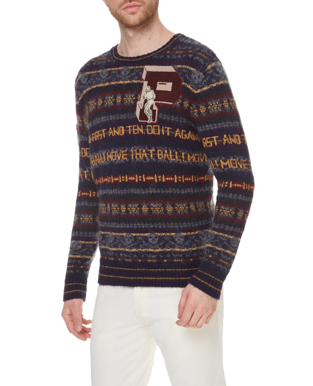 Шерстяной свитер Polo Ralph Lauren 710717092001, разноцветный цвет • Купить в интернет-магазине Kameron