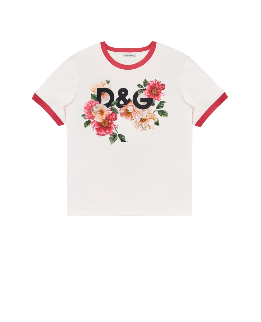 Футболка Dolce&Gabbana Kids L5JTBE-G7YFD-B, розовый цвет • Купить в интернет-магазине Kameron