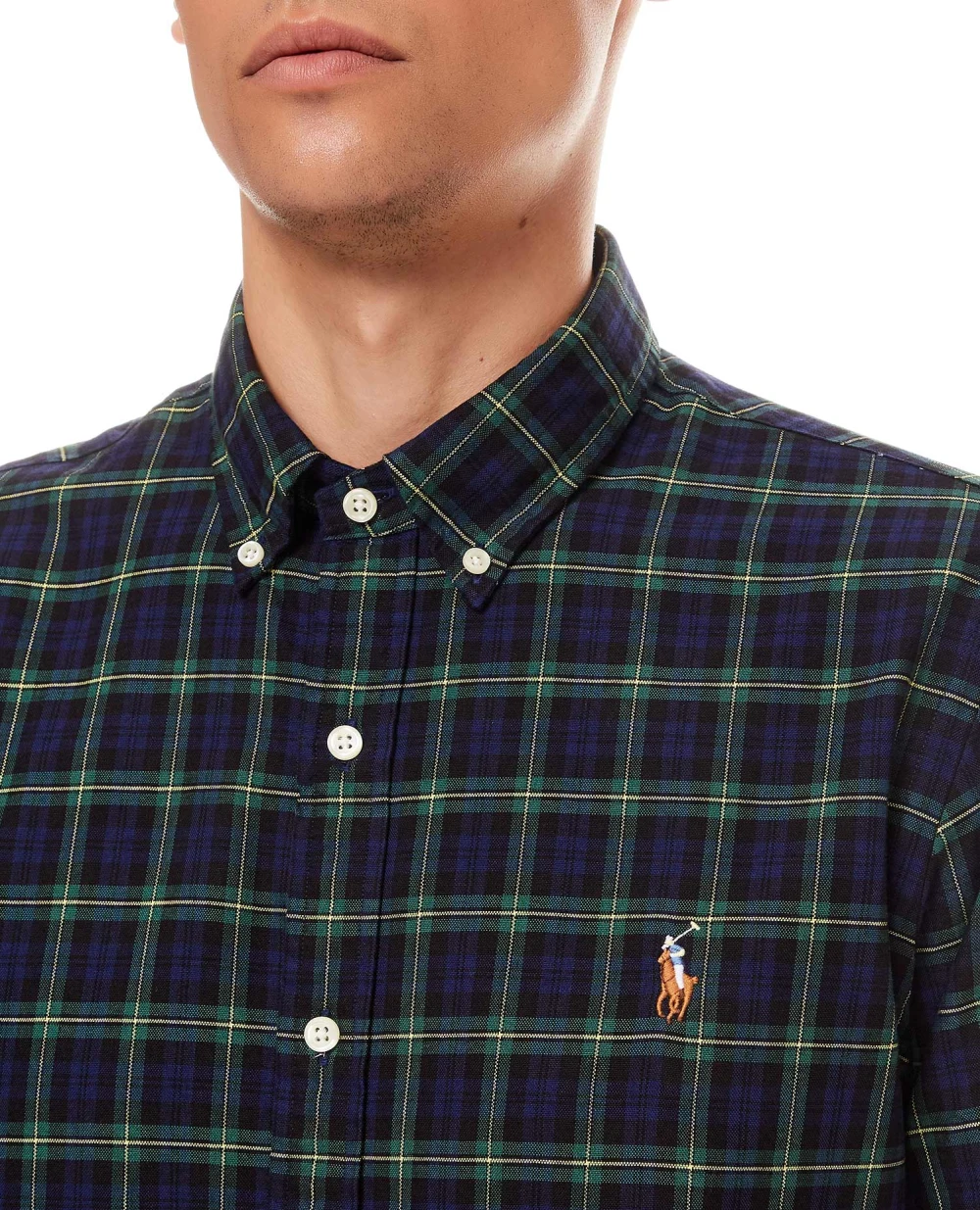 Рубашка Polo Ralph Lauren 710853154002, синий цвет • Купить в интернет-магазине Kameron
