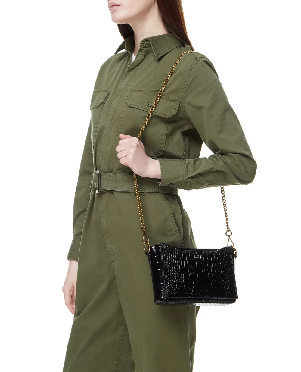 Кожаная сумка Polo Ralph Lauren 428811808001, черный цвет • Купить в интернет-магазине Kameron