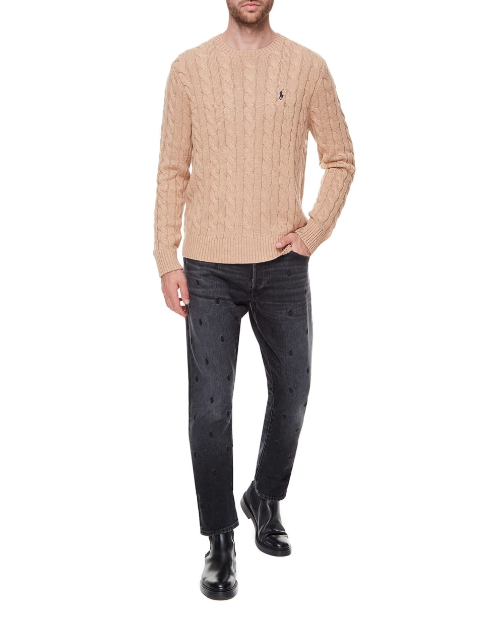 Джемпер Polo Ralph Lauren 710775885014, бежевый цвет • Купить в интернет-магазине Kameron