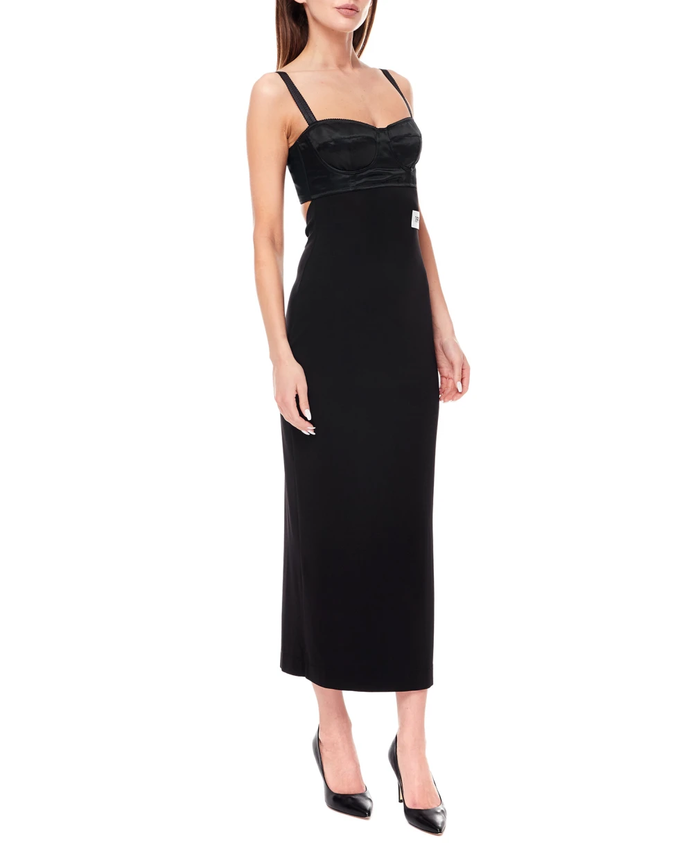 Платье Dolce&Gabbana F6CLJT-FURLZ, черный цвет • Купить в интернет-магазине Kameron
