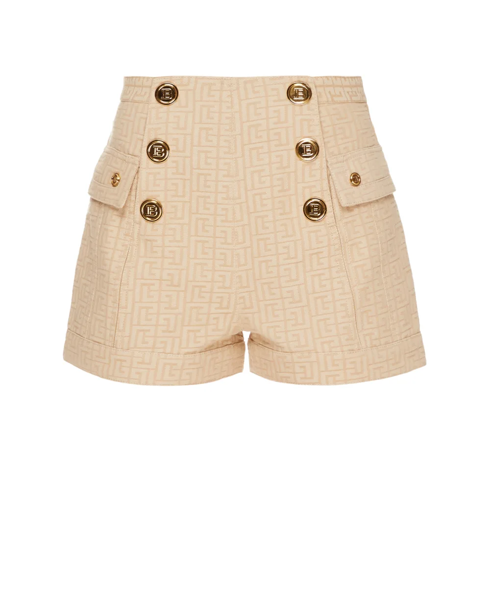 Шорты Balmain XF1MA010CB65, бежевый цвет • Купить в интернет-магазине Kameron