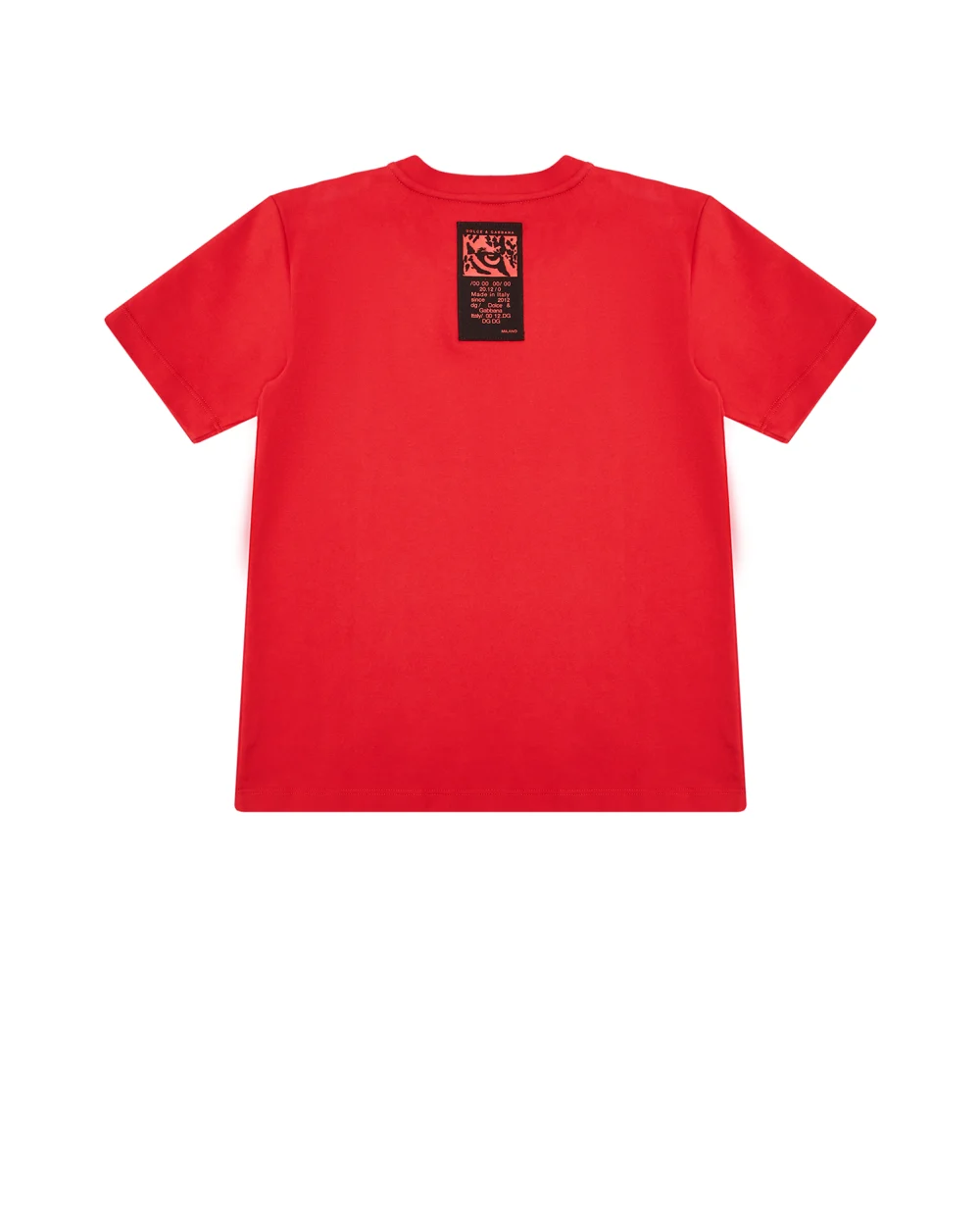 Детская футболка Dolce&Gabbana Kids L4JTDM-G7BUG-S, красный цвет • Купить в интернет-магазине Kameron