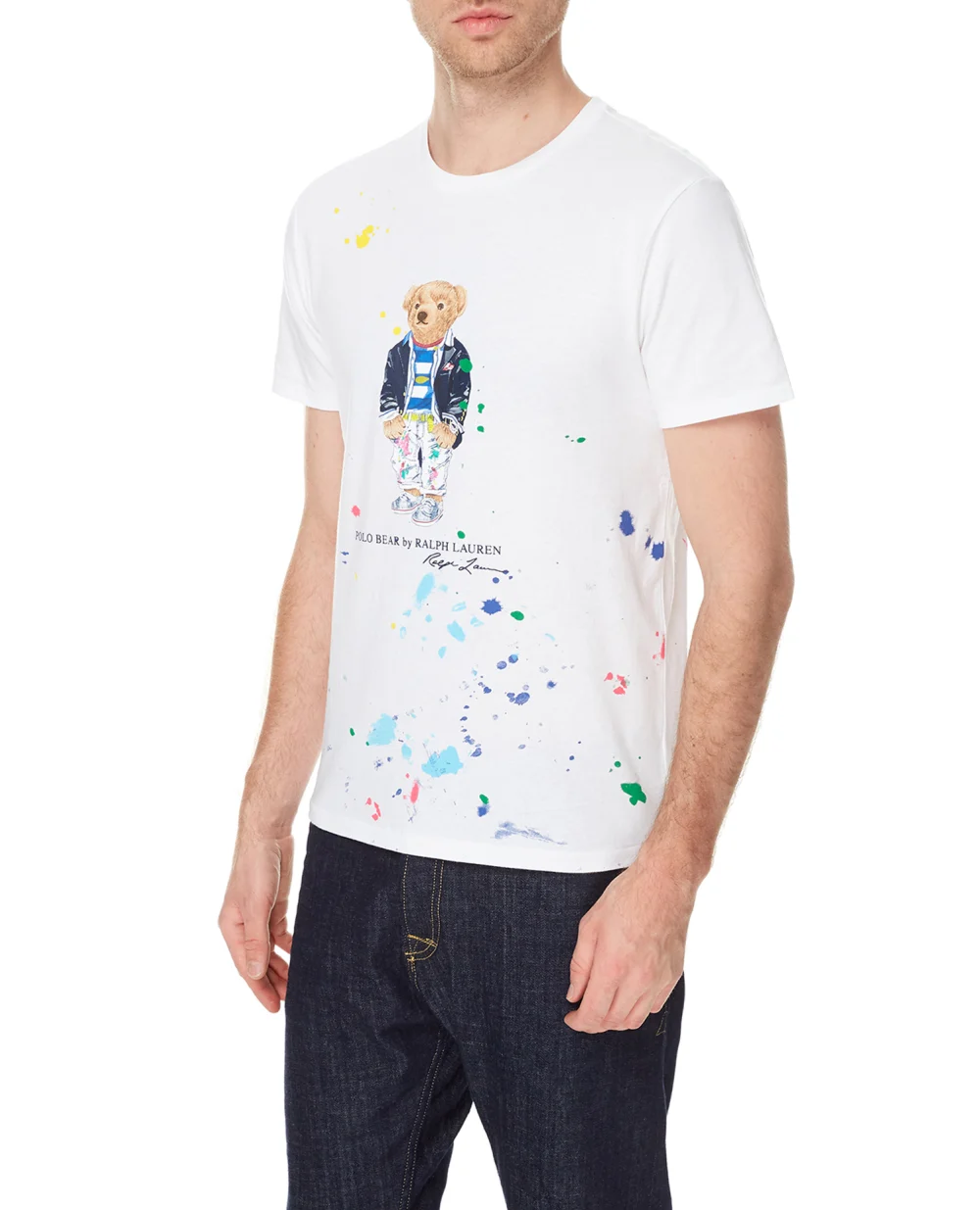 Футболка Polo Ralph Lauren 710858031001, белый цвет • Купить в интернет-магазине Kameron