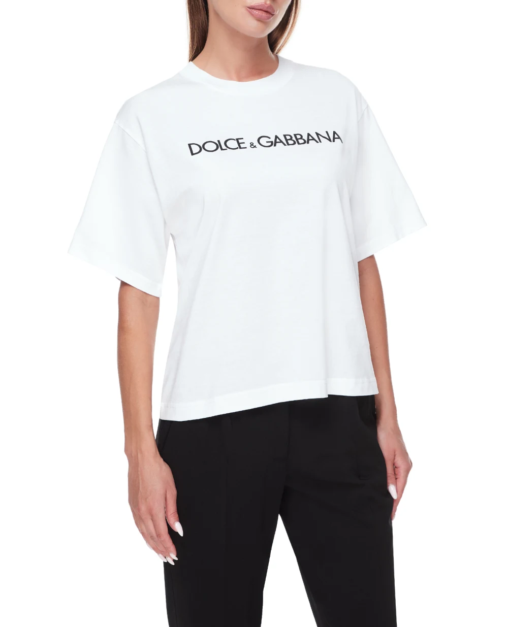 Футболка Dolce&Gabbana F8U10T-G7H4P, белый цвет • Купить в интернет-магазине Kameron