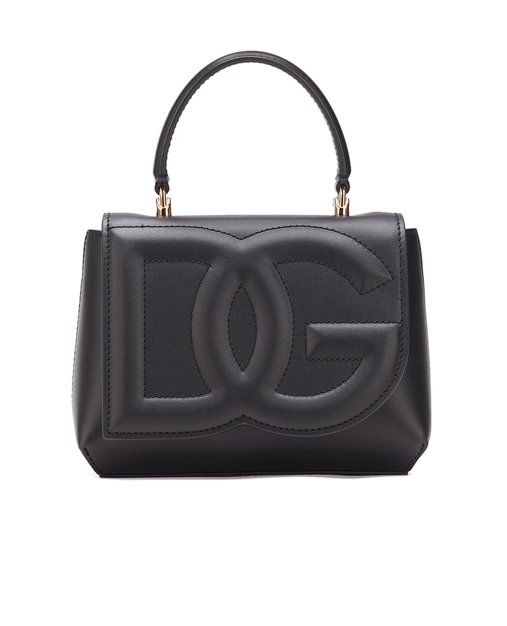 Кожаная сумка DG Logo Mini Dolce&Gabbana BB7568-AW576, черный цвет • Купить в интернет-магазине Kameron