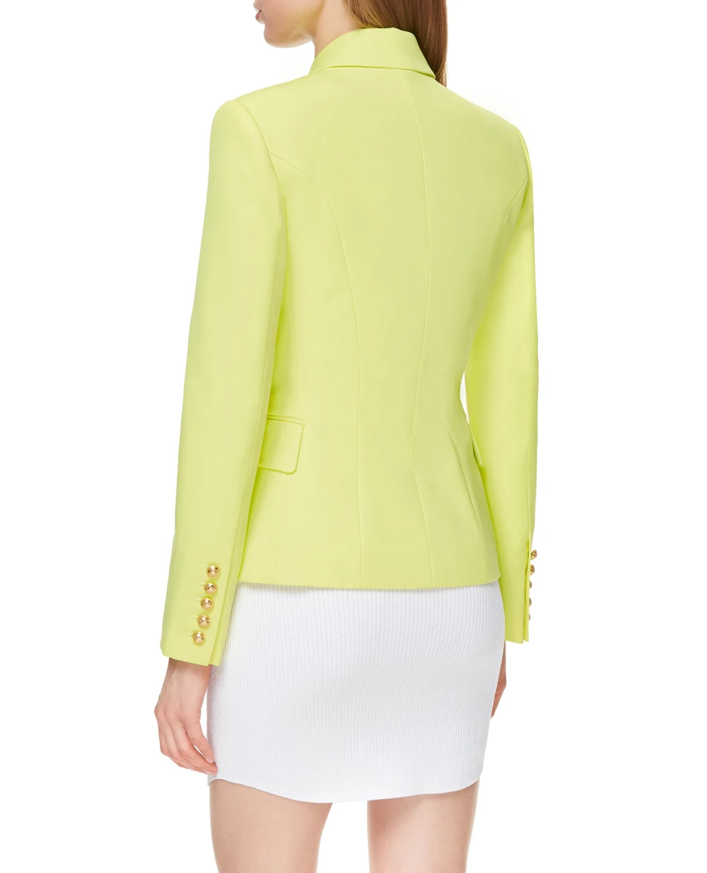 Шерстяной жакет Balmain VF0SG000167L, желтый цвет • Купить в интернет-магазине Kameron
