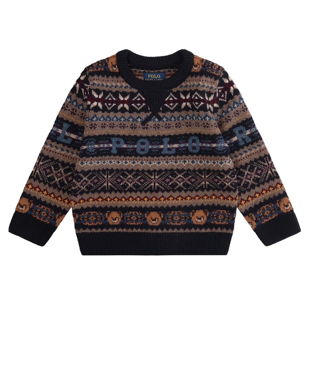 Шерстяной свитер Polo Ralph Lauren Kids 323749925001, разноцветный цвет • Купить в интернет-магазине Kameron
