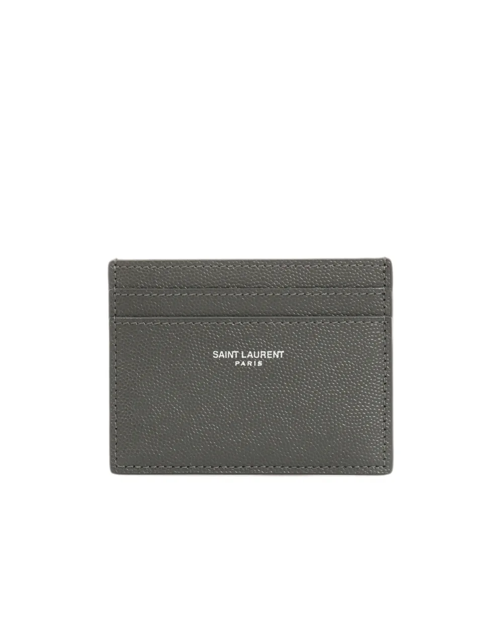 Кожаная визитница Saint Laurent 375946-BTY0N-, серый цвет • Купить в интернет-магазине Kameron