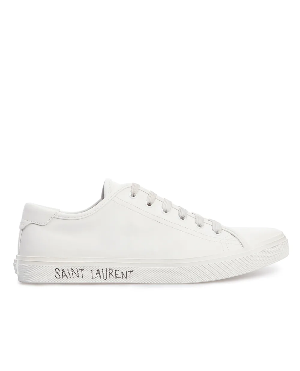 Кожаные кеды Malibu Saint Laurent 649250-00NG0, белый цвет • Купить в интернет-магазине Kameron