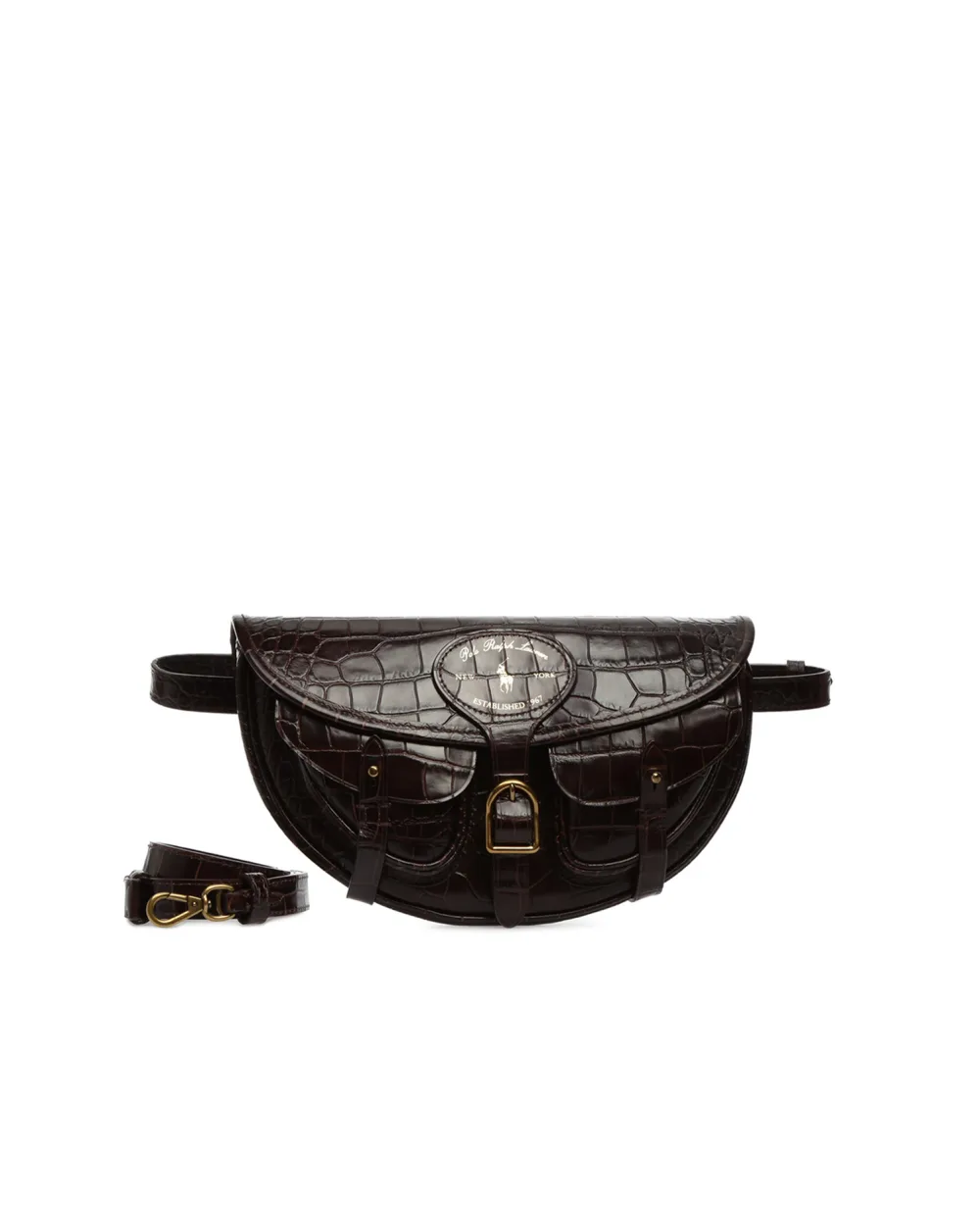 Кожаная поясная сумка Polo Ralph Lauren 765128001, коричневый цвет • Купить в интернет-магазине Kameron