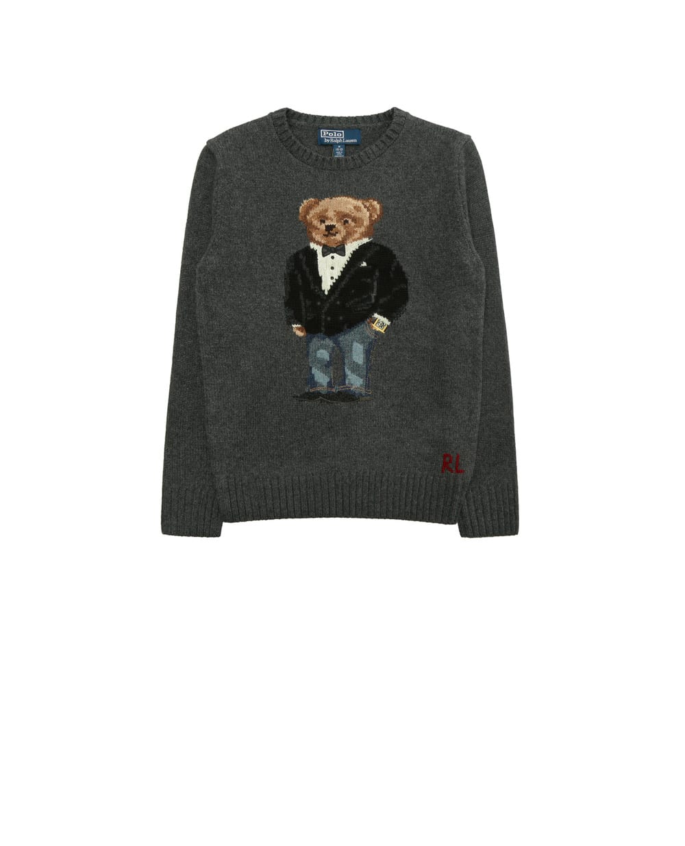 Шерстяной джемпер Polo Ralph Lauren Kids 322857438001, серый цвет • Купить в интернет-магазине Kameron