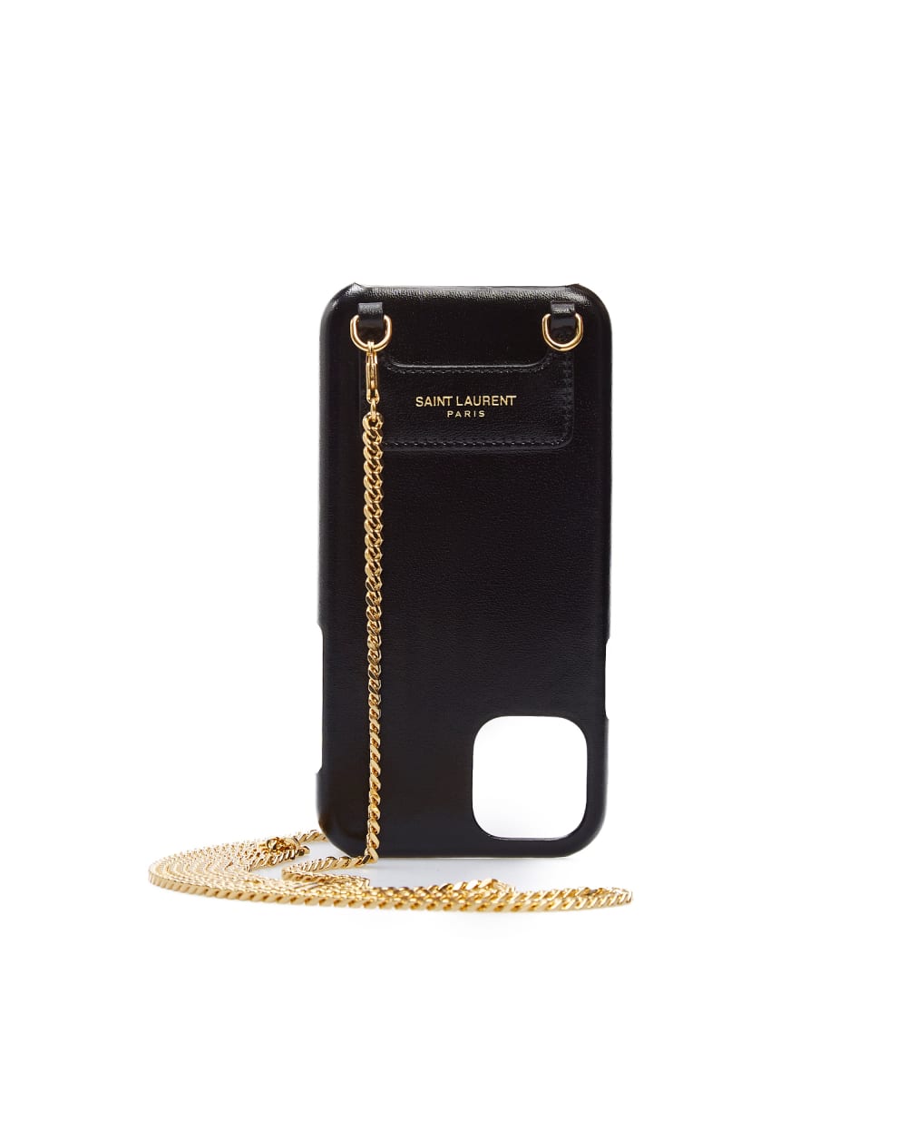 Кожаный чехол для iPhone 11 Pro Saint Laurent 640711-03P0J, черный цвет • Купить в интернет-магазине Kameron