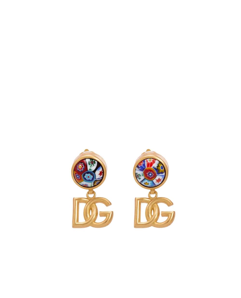 Клипсы Dolce&Gabbana WEO2S1-W1111, золотой цвет • Купить в интернет-магазине Kameron