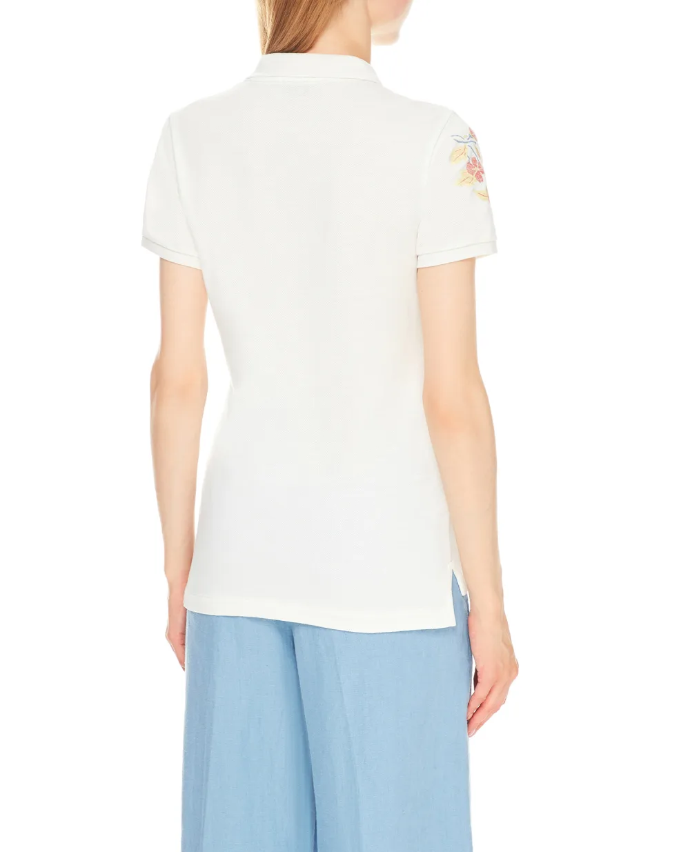 Поло Polo Ralph Lauren 211839178001, белый цвет • Купить в интернет-магазине Kameron