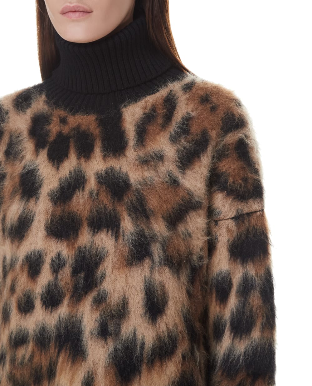 Шерстяной свитер Dolce&Gabbana FXE60T-JCMM2, коричневый цвет • Купить в интернет-магазине Kameron