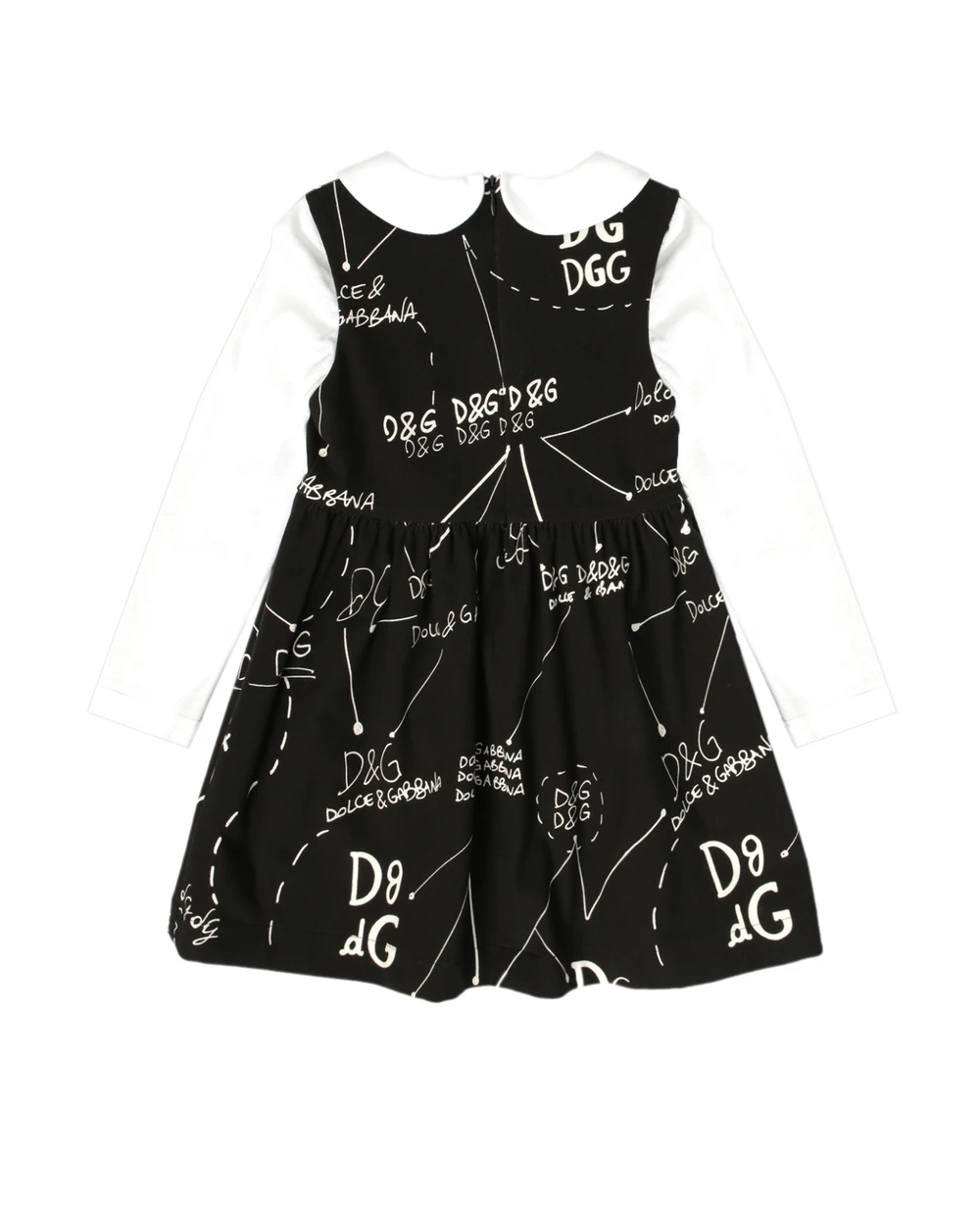 Платье Dolce&Gabbana Kids L5JD2G-G7XKF-B, черный цвет • Купить в интернет-магазине Kameron