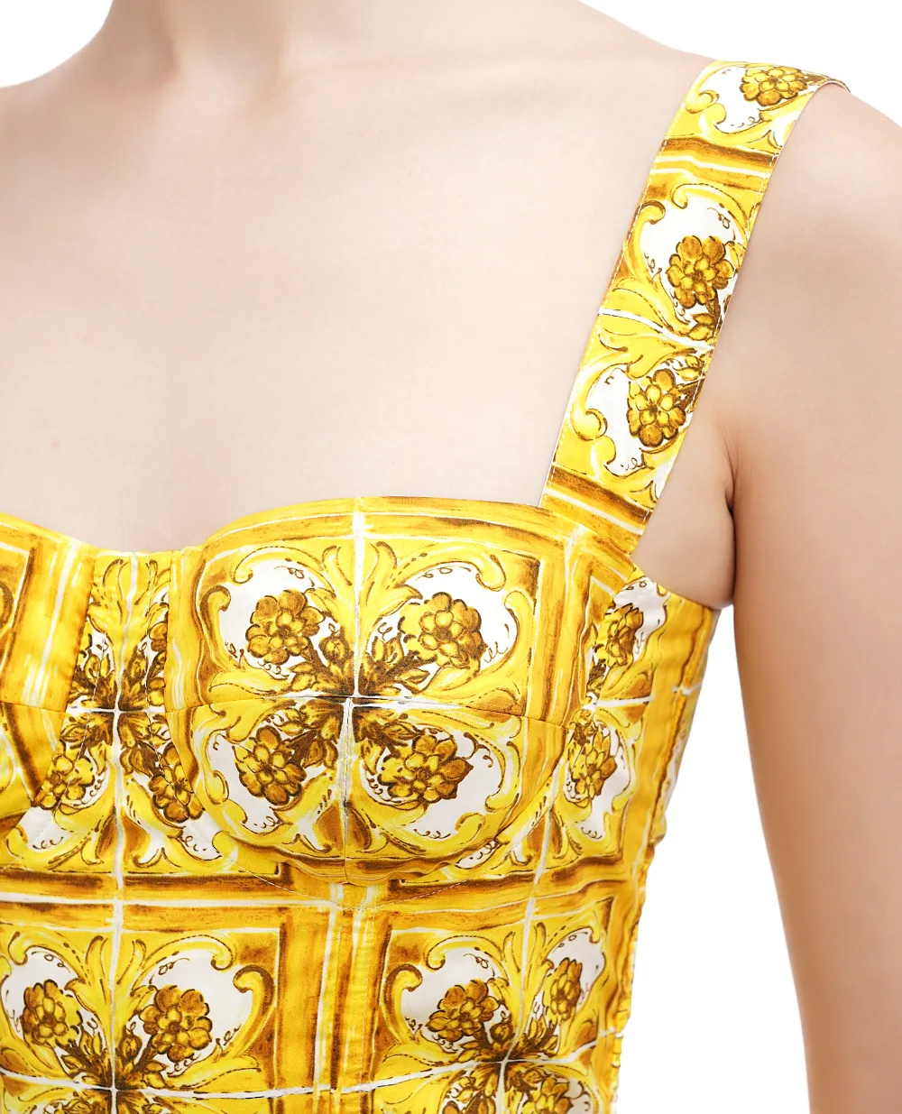 Сарафан Dolce&Gabbana F6ADLT-HH5A0, желтый цвет • Купить в интернет-магазине Kameron