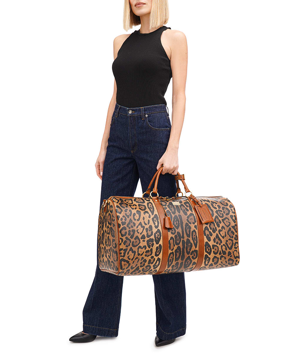 Кожаная сумка Crespo Medium Dolce&Gabbana BB2206-AW384, коричневый цвет • Купить в интернет-магазине Kameron