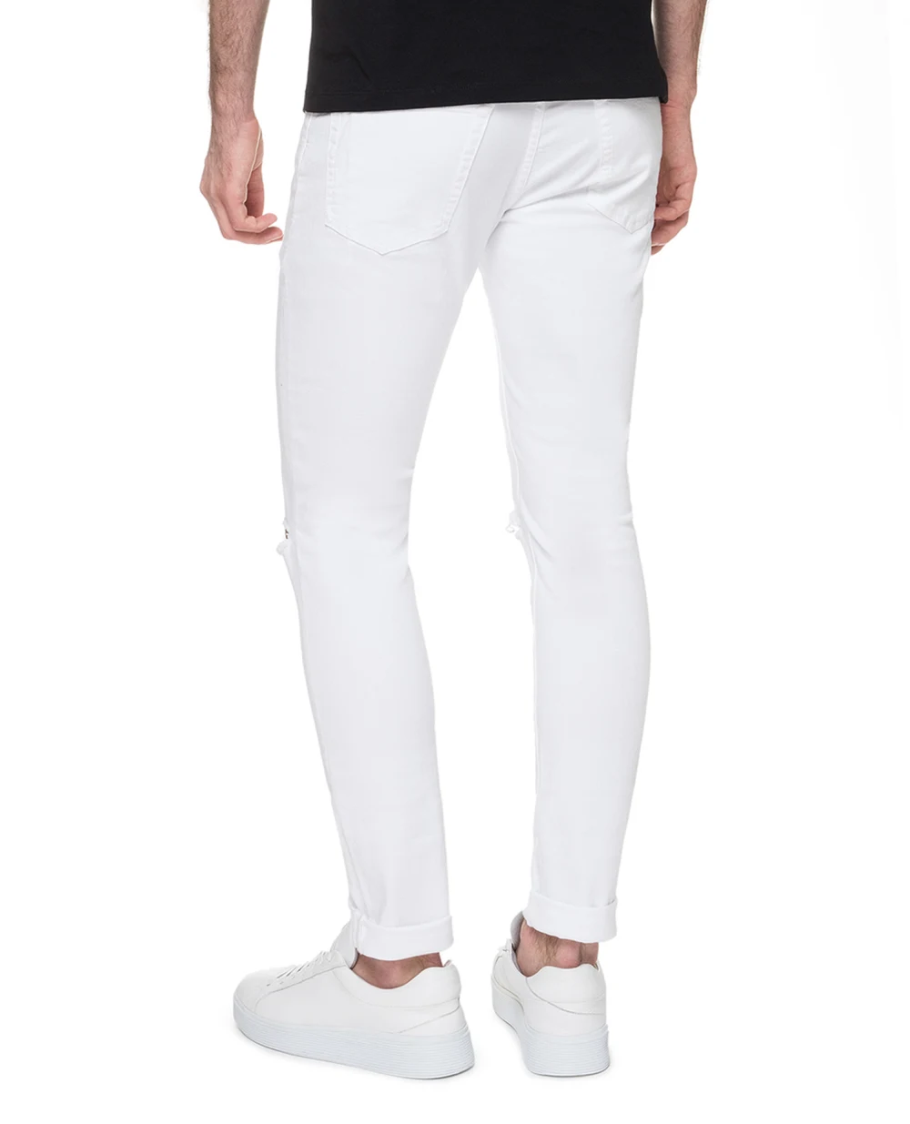 Штани Balmain TH05230Z294, білий колір • Купити в інтернет-магазині Kameron