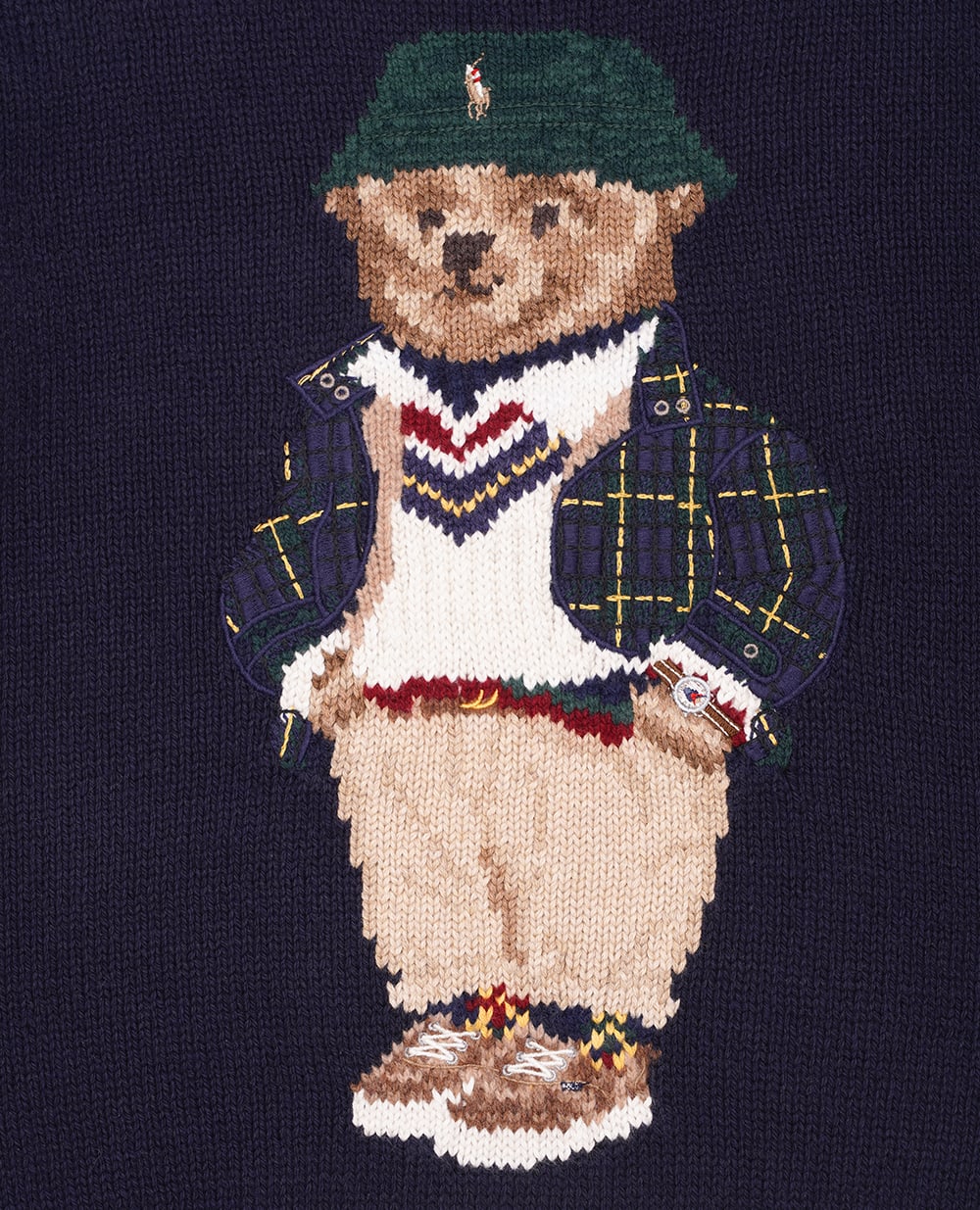 Детский свитер Polo Bear Polo Ralph Lauren Kids 323918362001, синий цвет • Купить в интернет-магазине Kameron