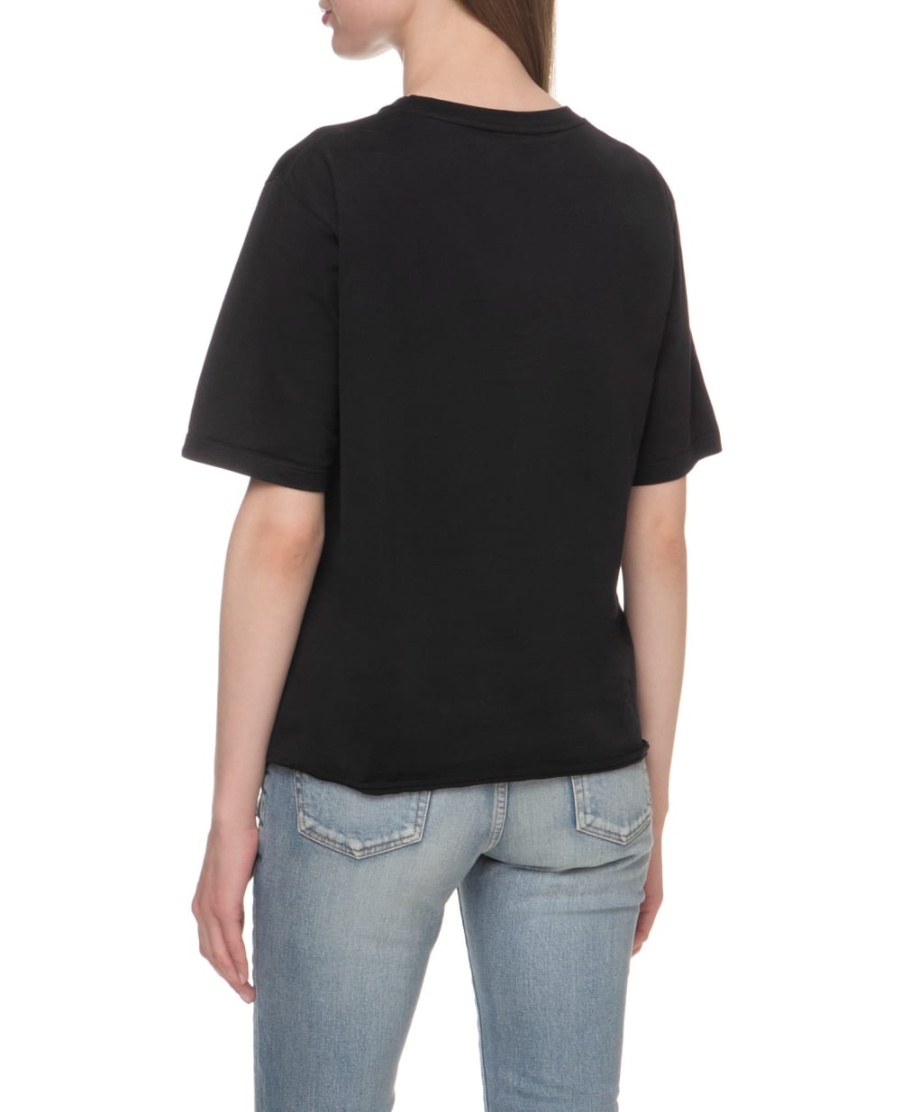 Футболка Saint Laurent 460876-YB2DQ, чорний колір • Купити в інтернет-магазині Kameron