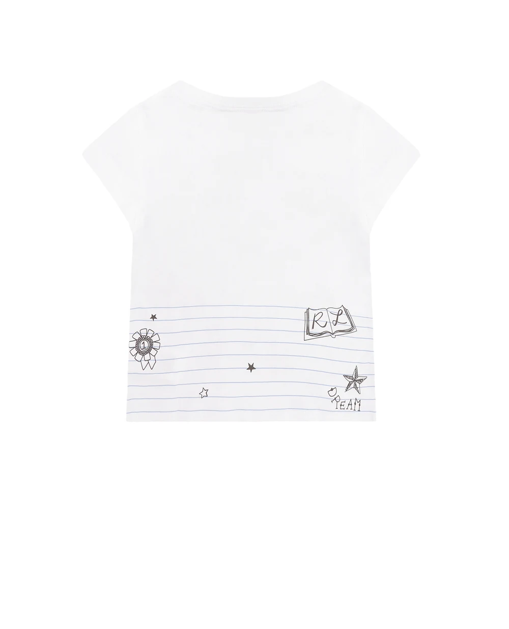 Футболка Polo Ralph Lauren Kids 313750814002, белый цвет • Купить в интернет-магазине Kameron