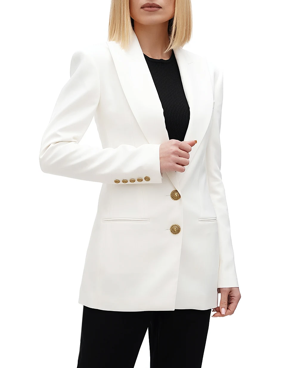 Жакет Balmain CF1SE055VE17, білий колір • Купити в інтернет-магазині Kameron