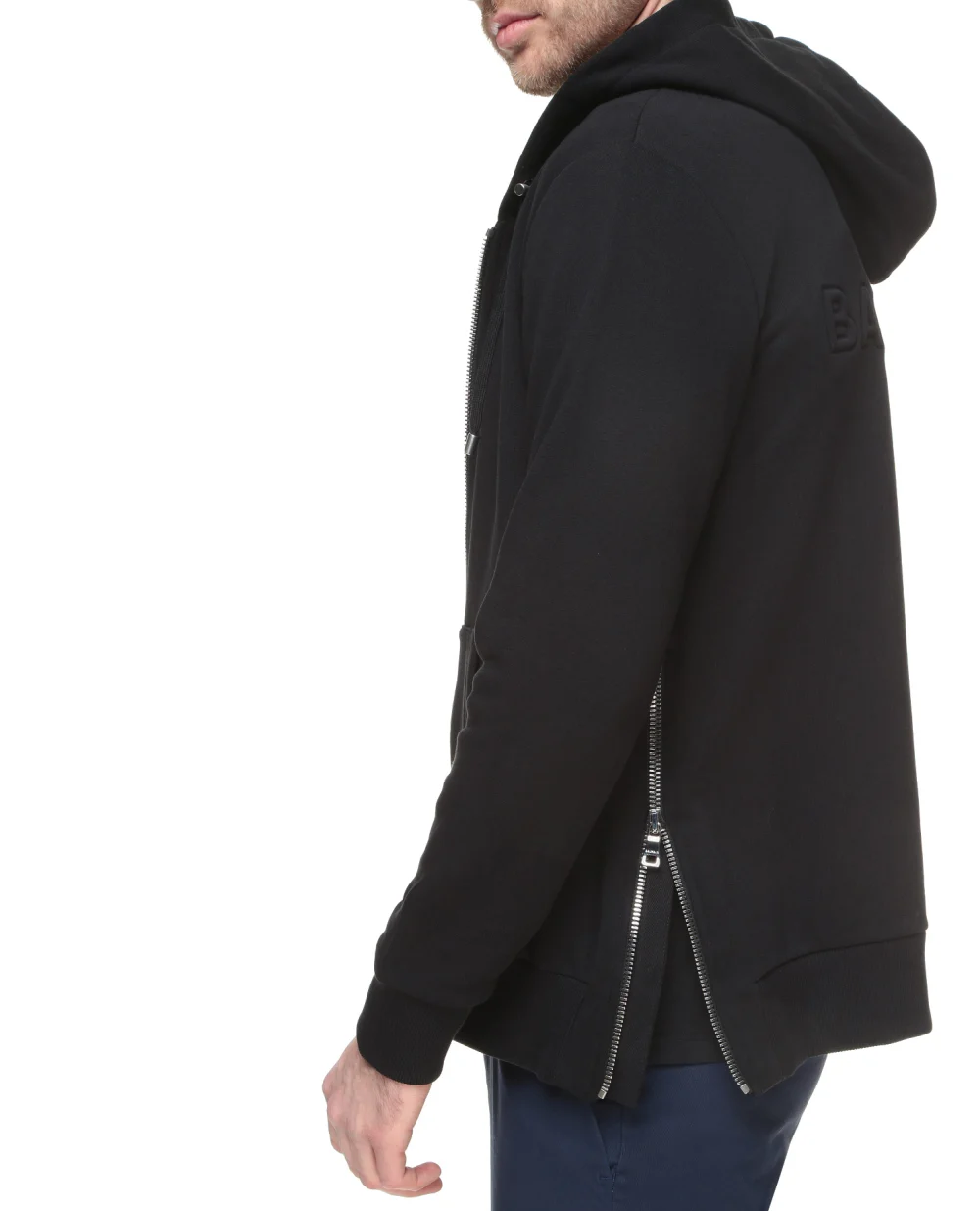 Худи Balmain XH1JR010BB20, черный цвет • Купить в интернет-магазине Kameron