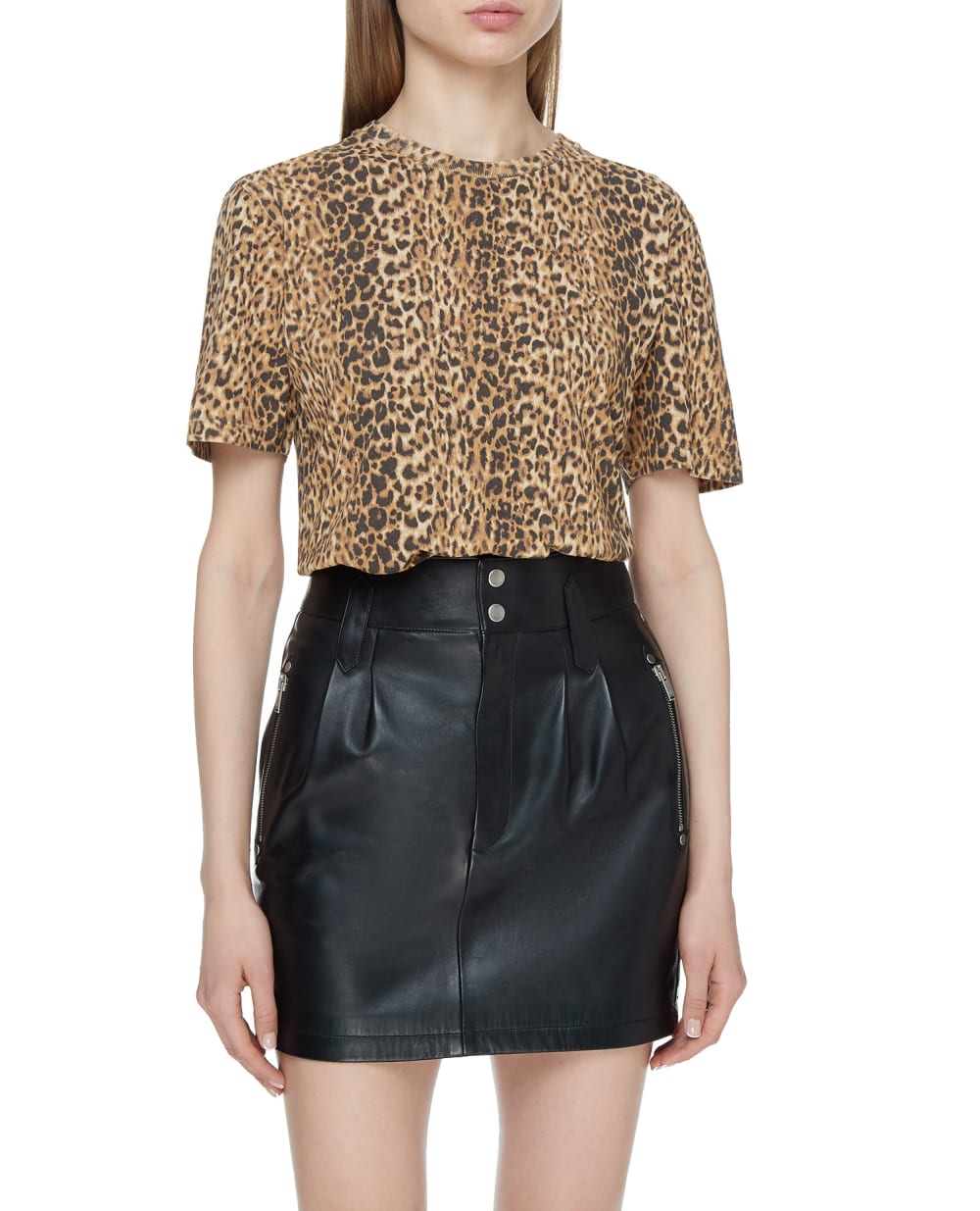 Футболка Saint Laurent 635793-YBWK2, коричневый цвет • Купить в интернет-магазине Kameron