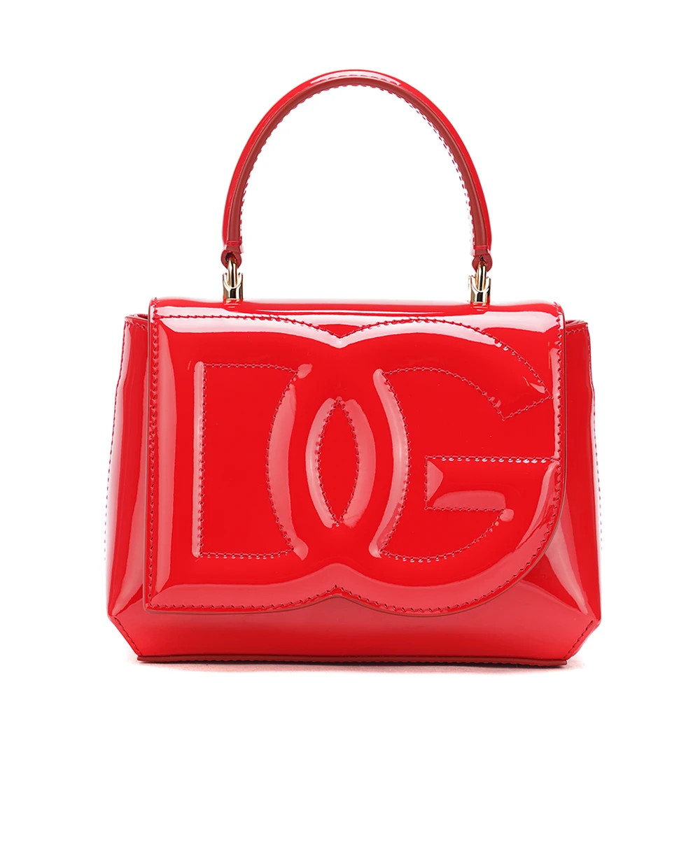 Кожаная сумка DG Logo Mini Dolce&Gabbana BB7568-A1471, красный цвет • Купить в интернет-магазине Kameron