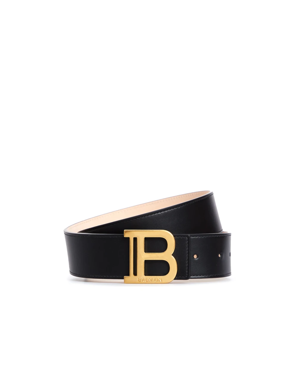 Кожаный ремень Balmain BN1WJ002LVTL, черный цвет • Купить в интернет-магазине Kameron