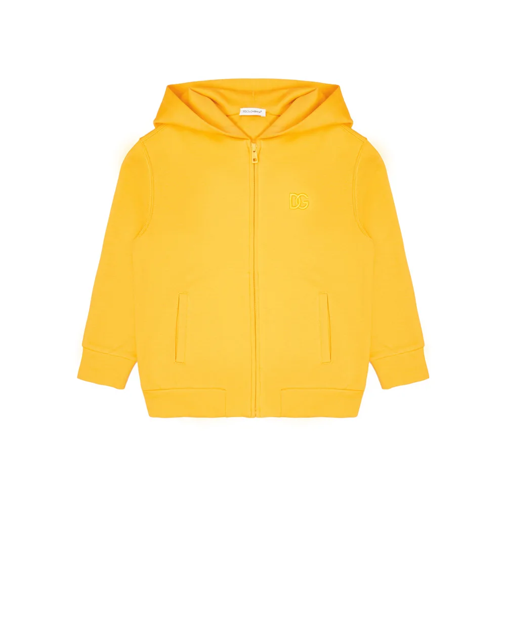 Детское худи Dolce&Gabbana Kids L4JWCU-G7BYI-S, желтый цвет • Купить в интернет-магазине Kameron