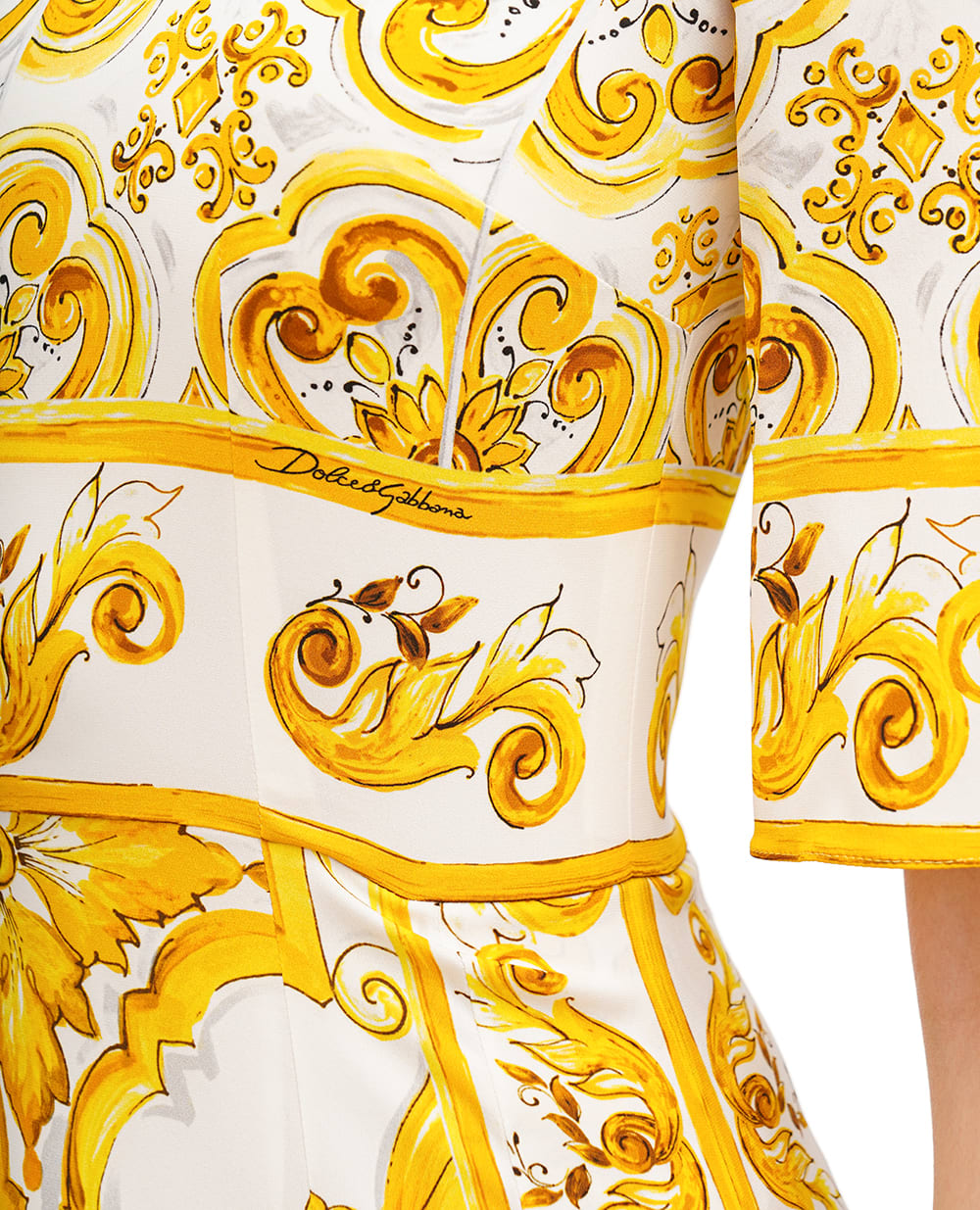 Сукня Dolce&Gabbana F6ADST-HPABL, жовтий колір • Купити в інтернет-магазині Kameron