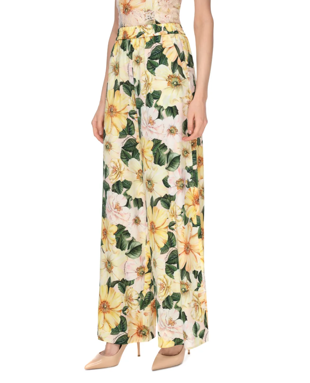 Низ от пижамы Dolce&Gabbana FTBT3T-FSA0E, желтый цвет • Купить в интернет-магазине Kameron