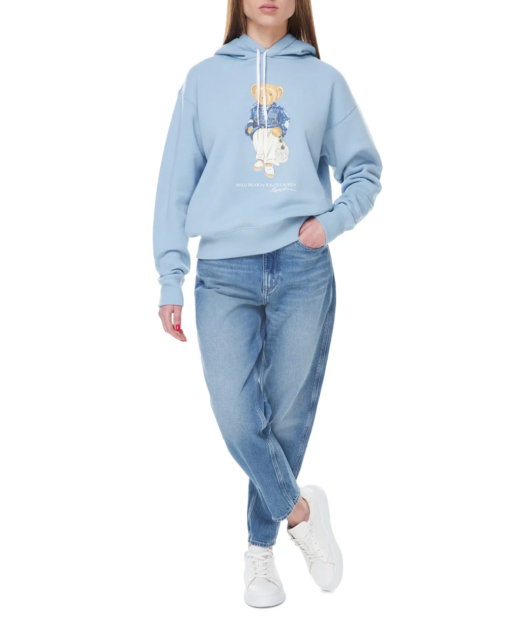 Худи Polo Ralph Lauren 211892663001, голубой цвет • Купить в интернет-магазине Kameron