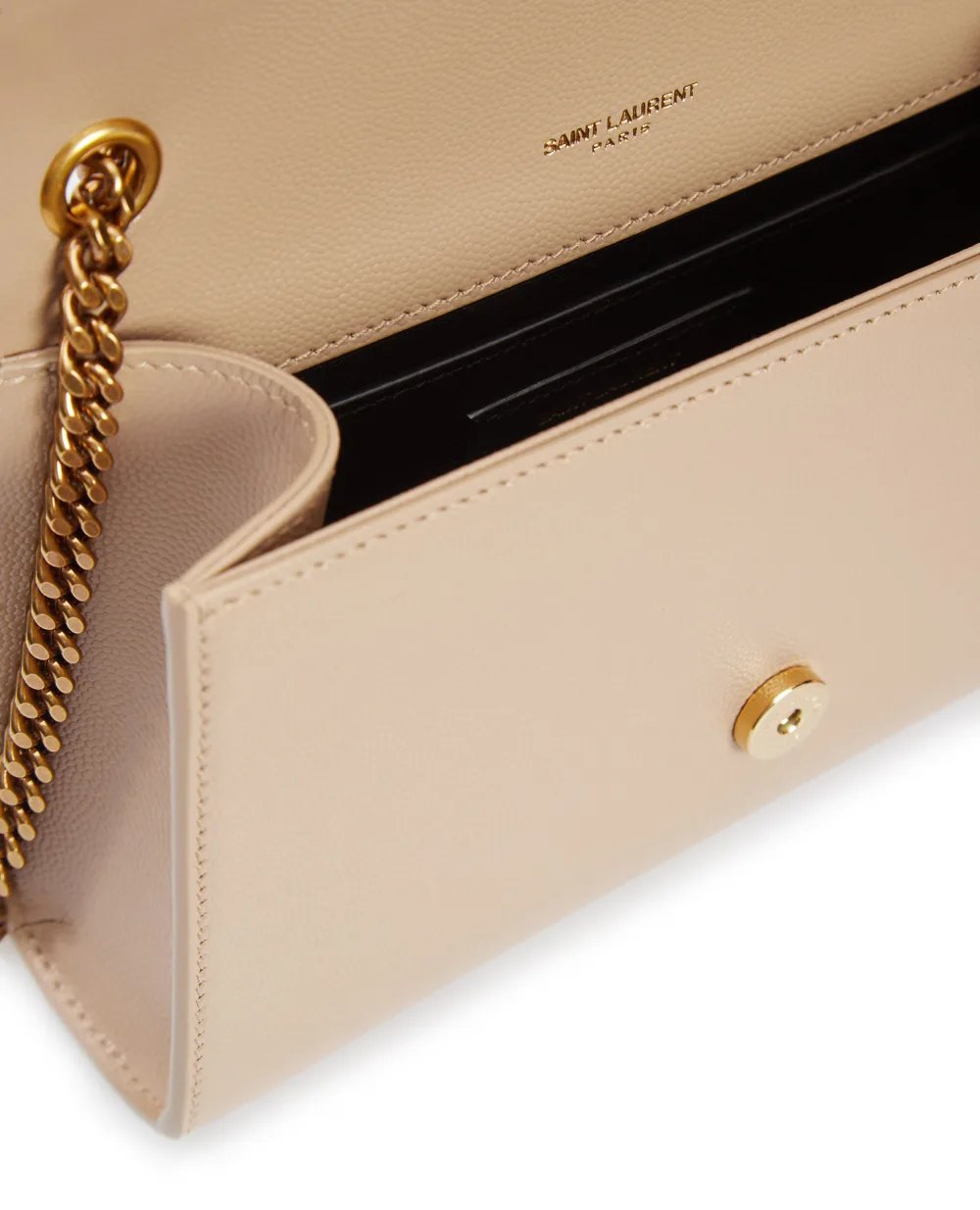 Кожаная сумка Kate Small Saint Laurent 469390-BOW0W, бежевый цвет • Купить в интернет-магазине Kameron