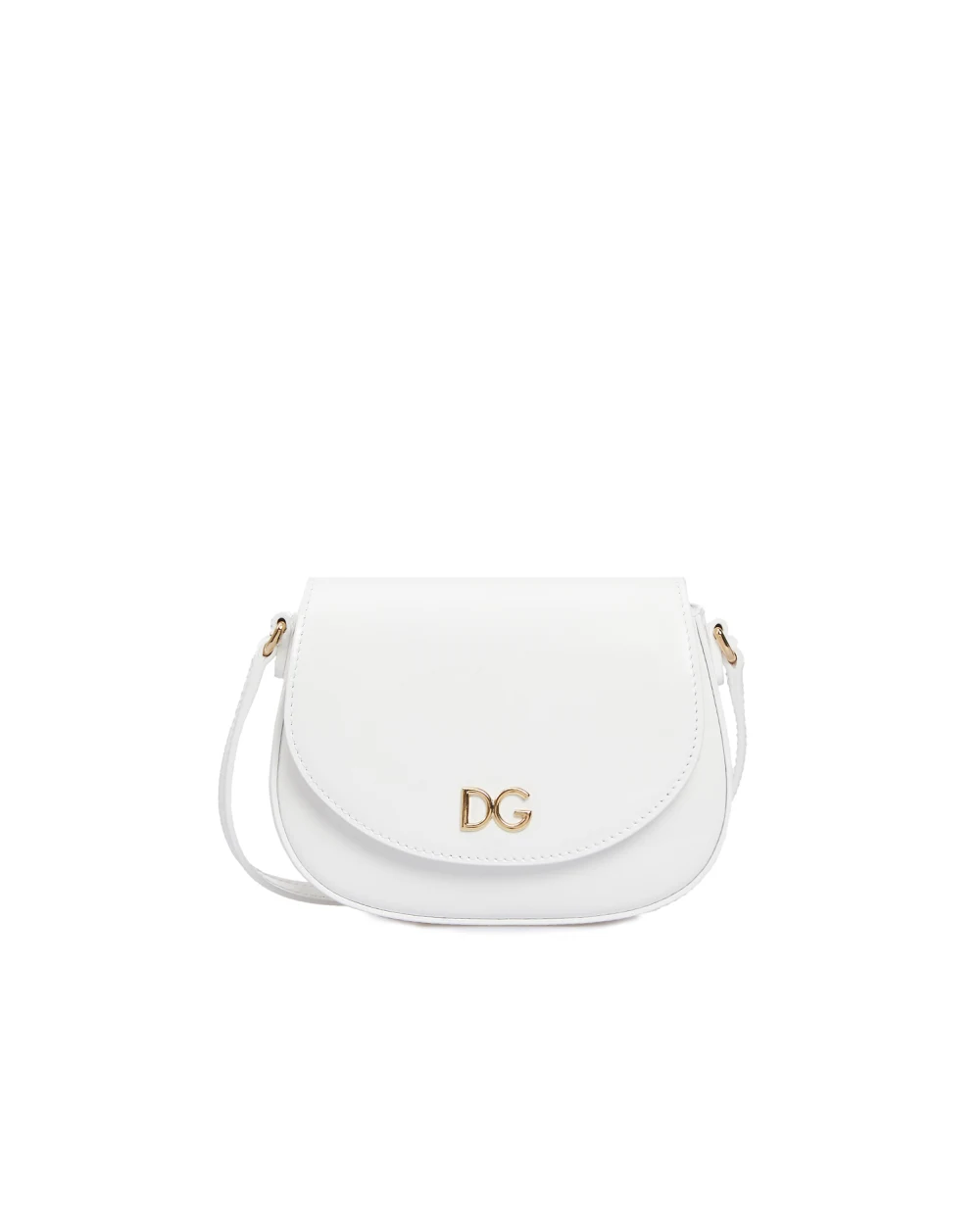 Кожаная сумка Dolce&Gabbana Kids EB0212-A1471-, белый цвет • Купить в интернет-магазине Kameron
