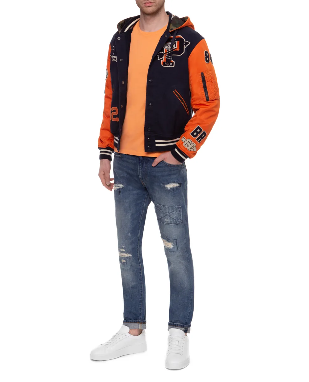 Бомбер Polo Ralph Lauren 741107001, разноцветный цвет • Купить в интернет-магазине Kameron