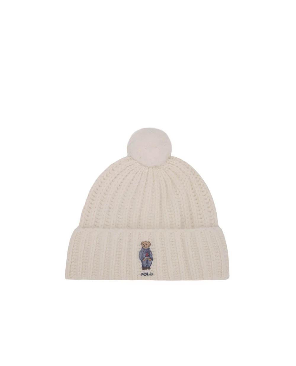 Шапка Polo Bear Polo Ralph Lauren 455922982001, молочный цвет • Купить в интернет-магазине Kameron