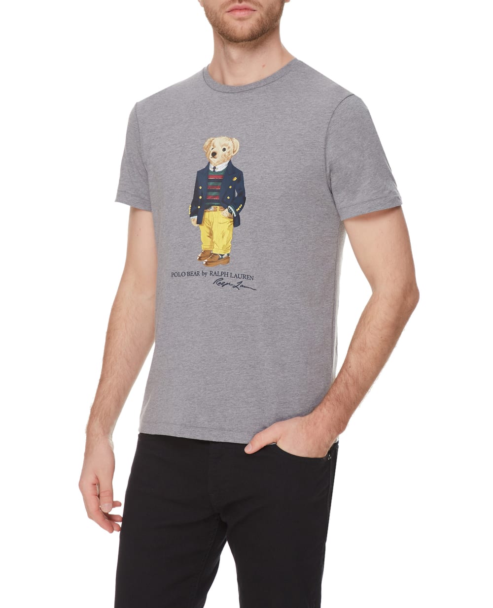 Футболка Polo Ralph Lauren 710853310004, серый цвет • Купить в интернет-магазине Kameron