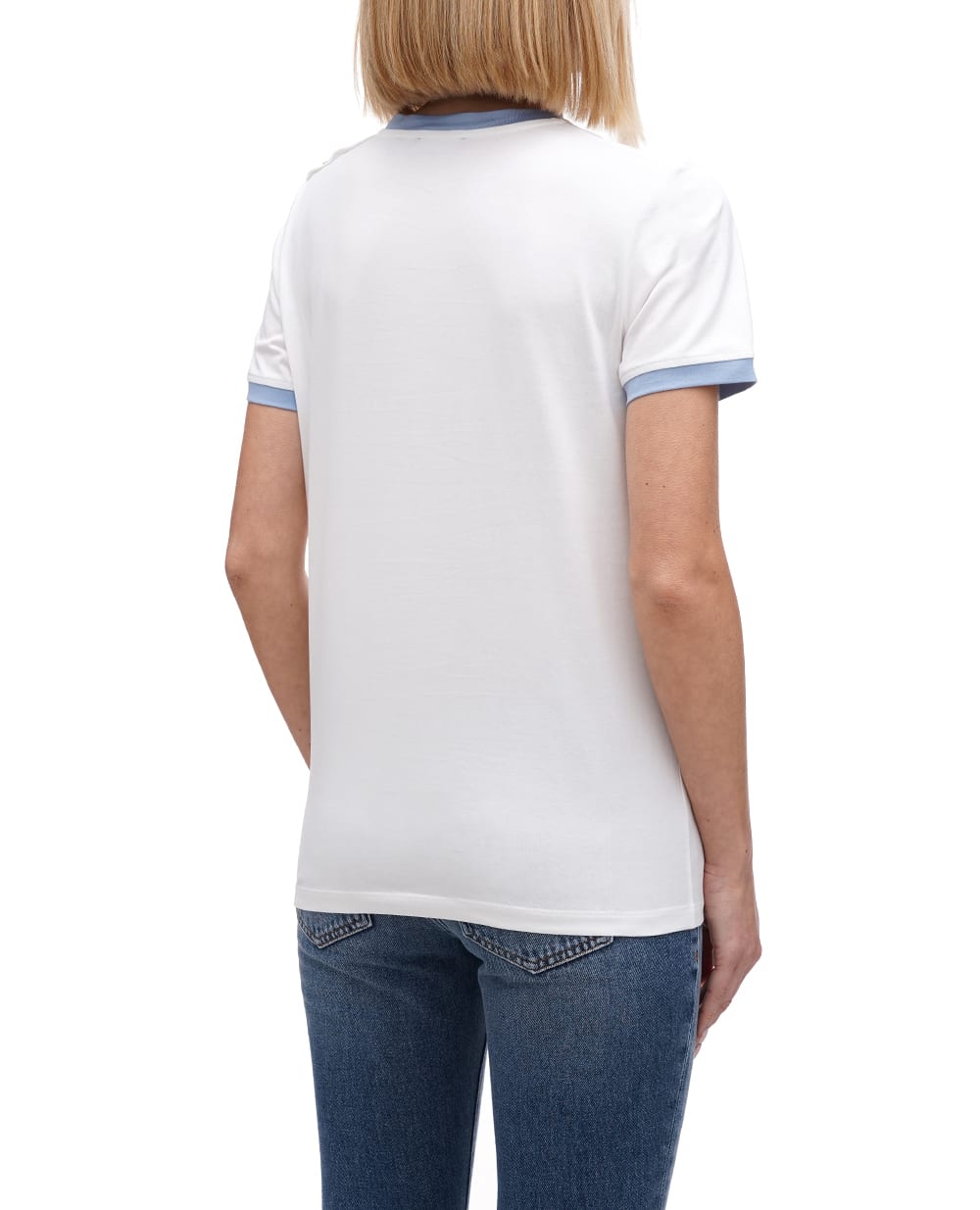 Футболка Balmain CF1EF006BB02, белый цвет • Купить в интернет-магазине Kameron